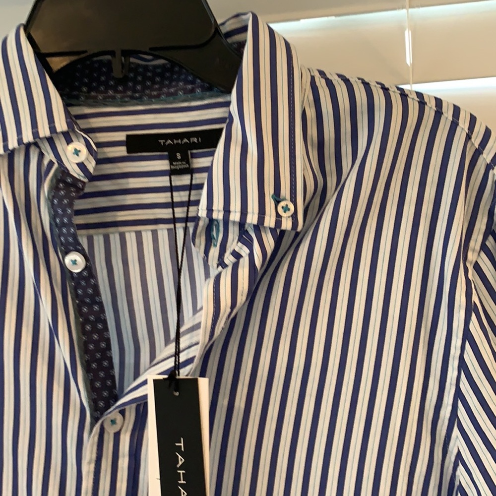 Blue And White Tahari Longsleeve Small Brand New With Tags